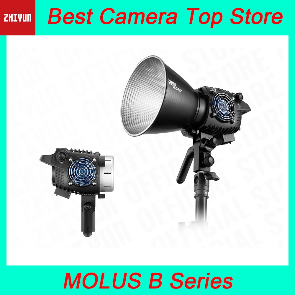 

ZHIYUN MOLUS B Series COB Light Bi-Color Video Lights Bluetooth Control Photography Lighting B100 B200 B300 B500