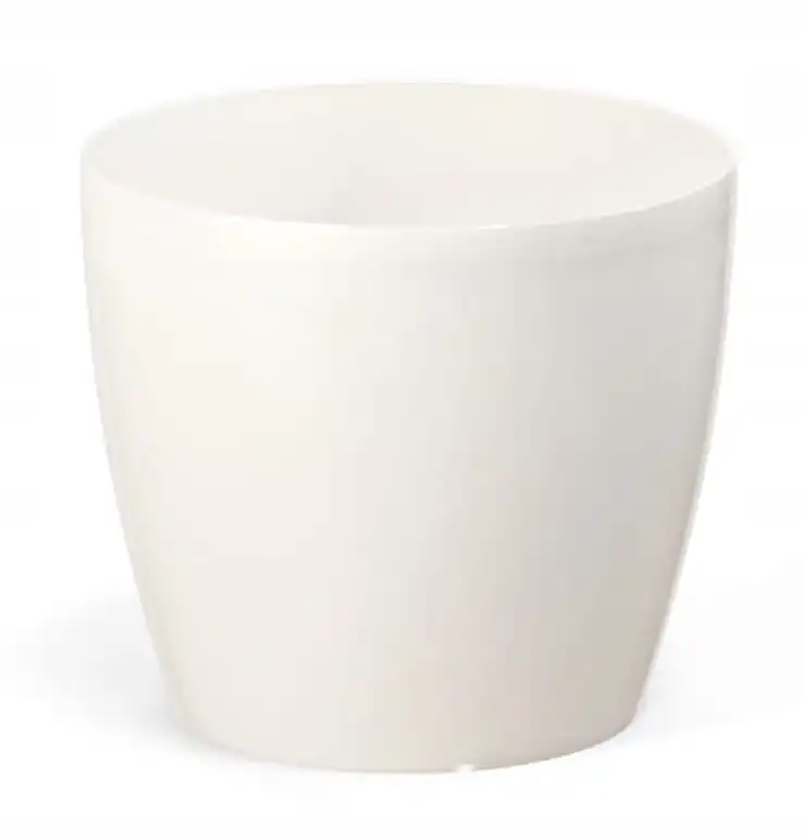 Kunststof bloempot Wit 25x22 cm klassiek glad Magnolia