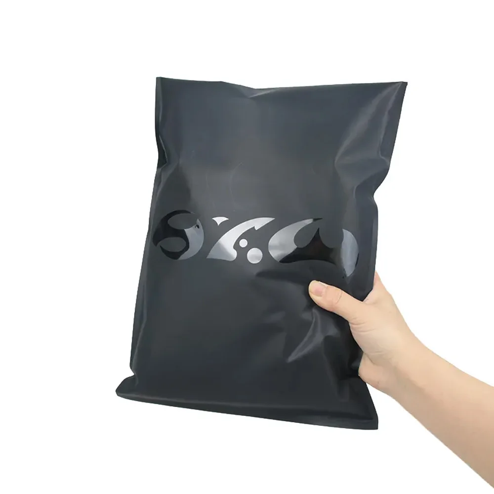 Plastic Zip bag Clothing Reclosable Compostable zipper bag Matte Waterproof Custom Glossy black Logo Printed Zipper Plastic Bags