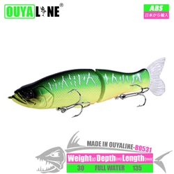 Slow Sinking Swimbait Fishing Lure 30g 135mm Whopper Vibration Soft Tail Wobblers For Bass Pike Artificial Hard Bait Accessories