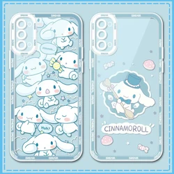 Cute Cinnamorol star lines Case For Samsung Galaxy S24 S23 S22 Ultra S21 S20 FE Note 20 10 Plus A15 A25 A35 A55 Silicone Etui