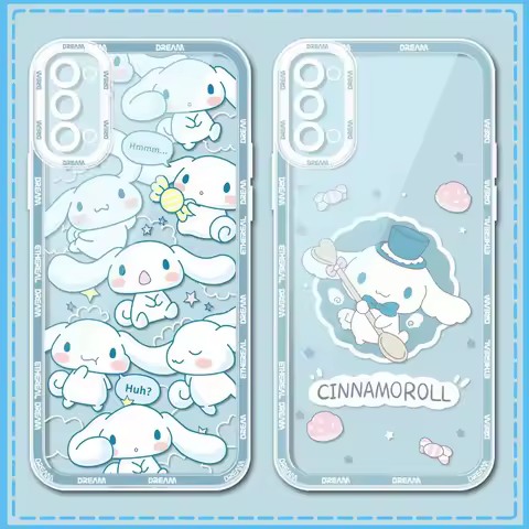 Cute Cinnamorol star lines Case For Samsung Galaxy S24 S23 S22 Ultra S21 S20 FE Note 20 10 Plus A15 A25 A35 A55 Silicone Etui