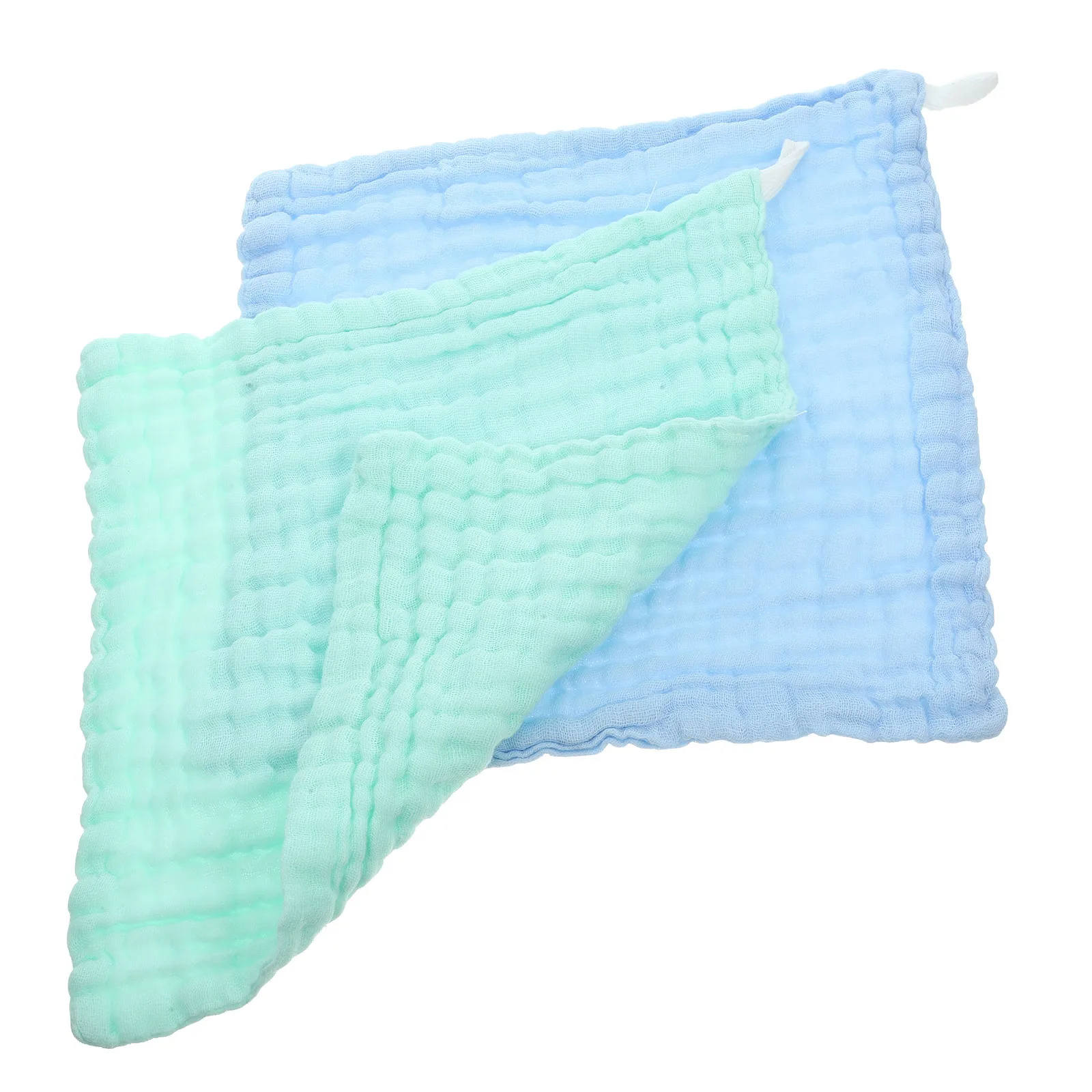 2Pcs Burp Cloth Cotton Absorbent Baby Washcloth Soft Cotton Burping Cloth for Delicate Sensitive Skin Burp Cloths