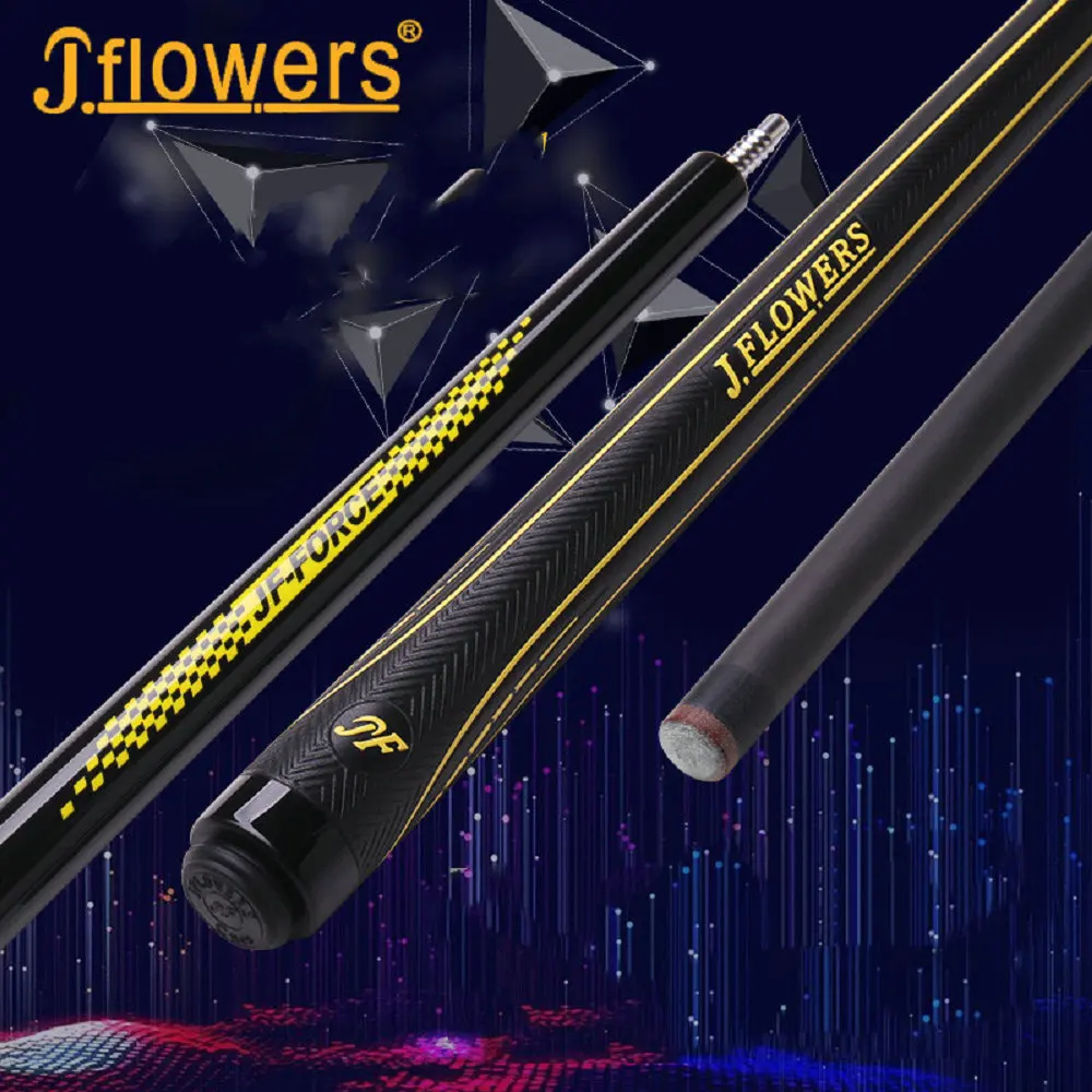 

J Flowers Jforce BK-2 Break Punch Carbon Fiber Billiards Pool Cue Stick 13mm+ Original Case