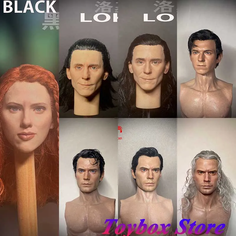 

XT001 1/6 Spider Man Tom Holland Superman Henry Black Widow Orange Hair Head Sculpt Loki Marvel Series Model Toys For 12" Figure