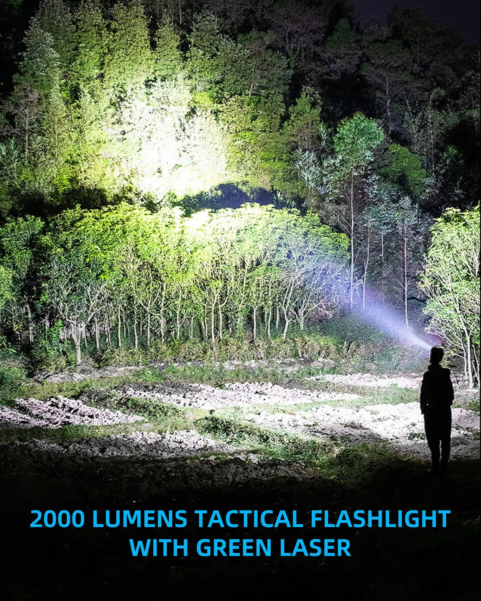 EZshoot 2000 التجويف مسدس ضوء الليزر كومبو قابلة للشحن التكتيكية Picatinny مصباح يدوي للصيد الدفاع المنزلي