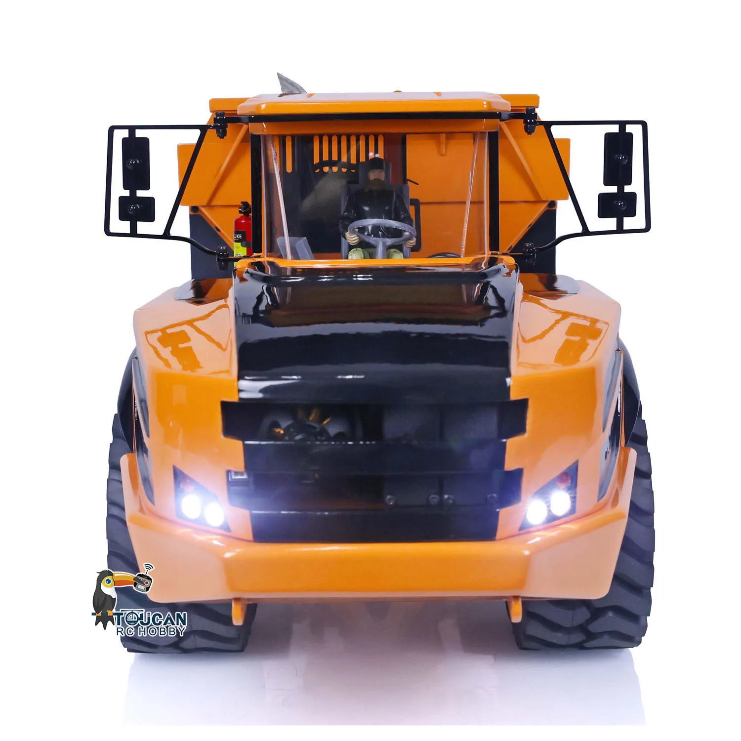 

US Stock 1/14 A40G RC Hydraulic Articulated Truck RTR Metal Dumper 6*6 Heavy Duty Machine Model Lifting Car Light Sound Toys