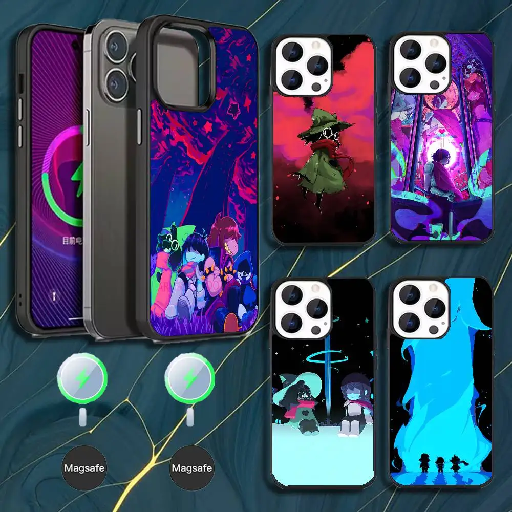 

D-Deltarune Ralsei Phone Case For iPhone 16,15,14,13,12,11,Pro,Max,Plus,Mini,Magsafe,Magnetic Wireless Charging Case