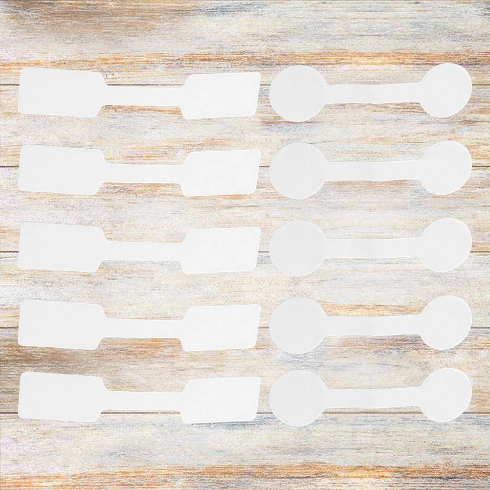 

1000pcs Self-Adhesive Jewelry Labels Not Sticker For Necklace Ring Bracelet Blank Display Price Tags Label Stickers For