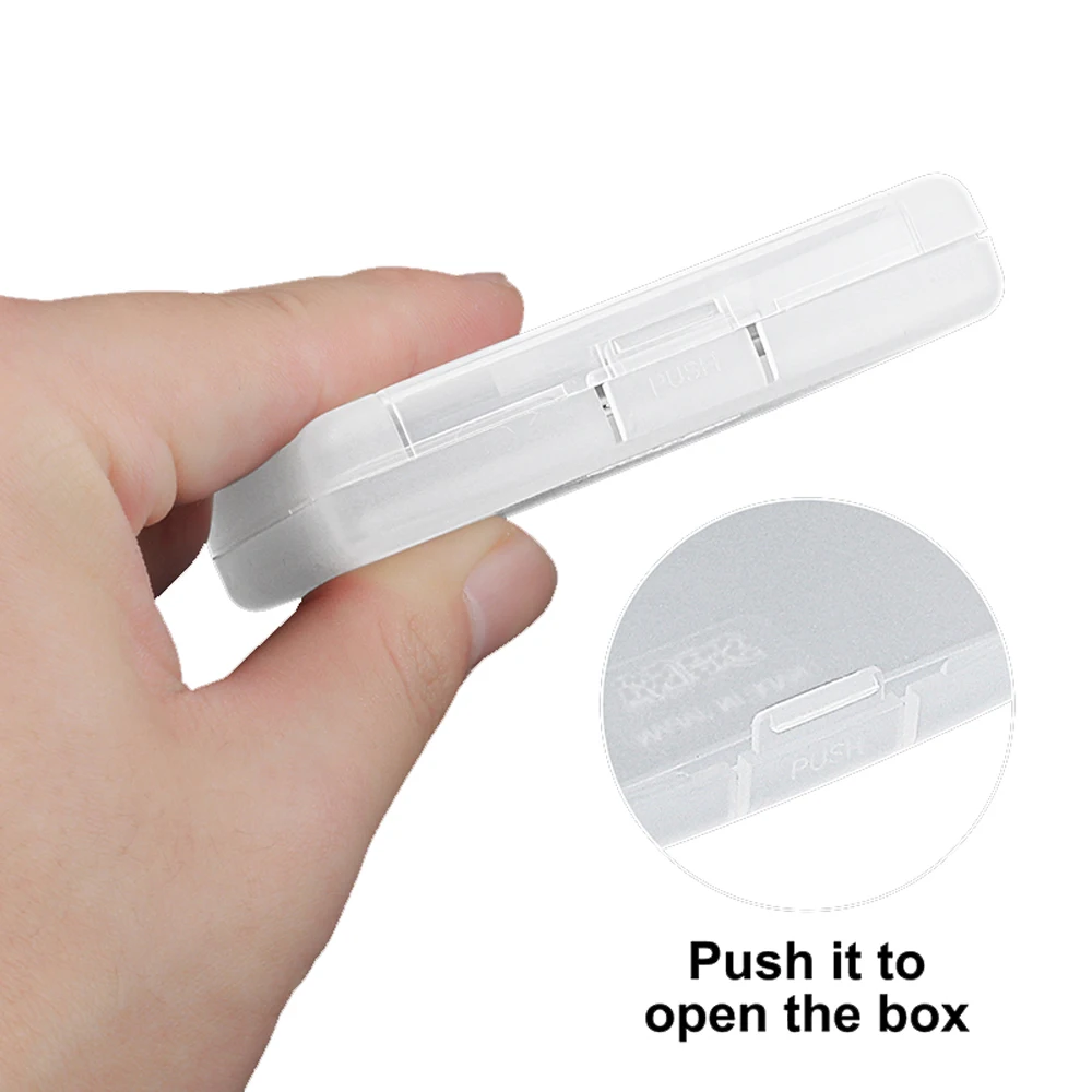 50pcs Game card storage box For SEGA Game Gear For GG cartridge protection card case clear image 2