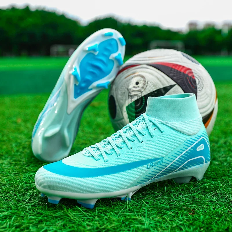 أحذية كرة القدم الرجالية الجديدة المرابط بالجملة التدريب FG أعلى جودة أحذية كرة القدم عدم الانزلاق أحذية رياضية انخفاض الشحن للجنسين الكبار
