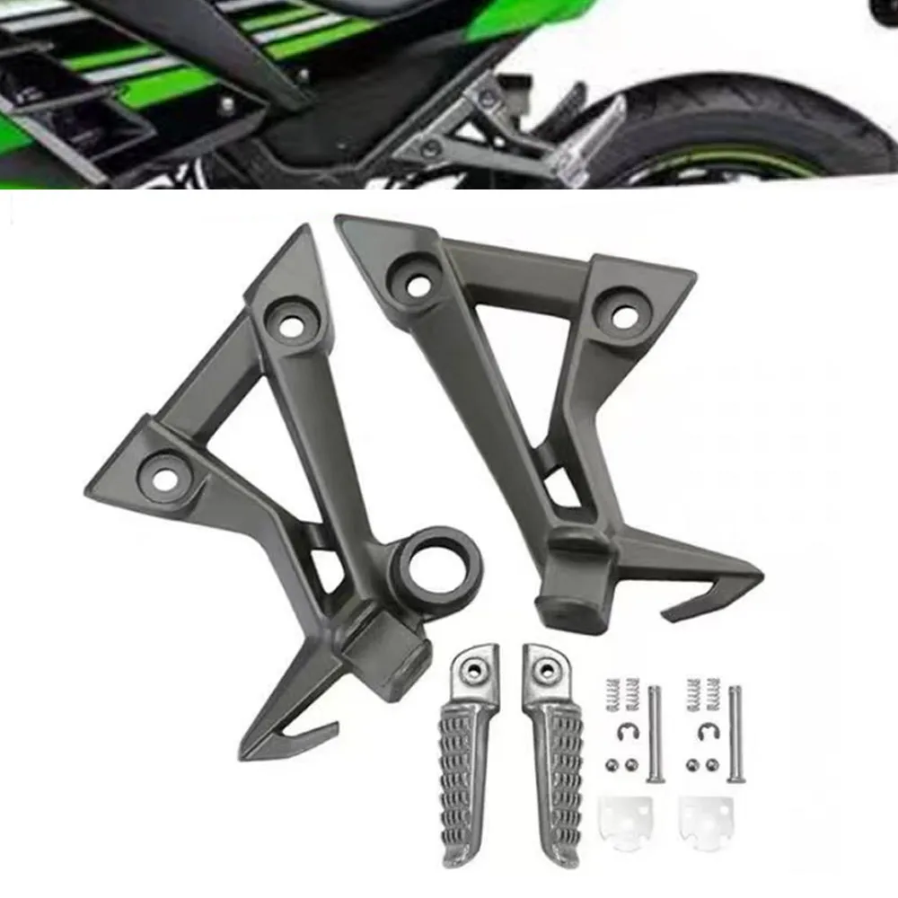 

Rear Footrest Pedal Bracket For Kawasaki Ninja300 Ninja250 Z250 Z300 2013-2020 2019 Motorcycle Accessories Right Left Foot Pegs