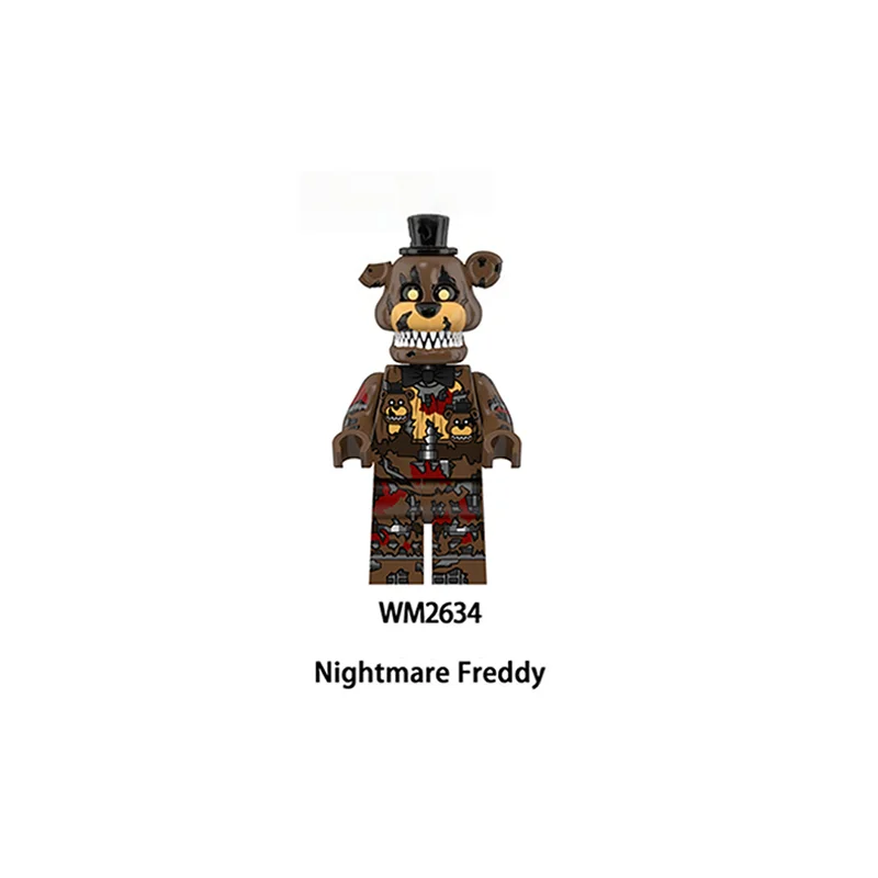 ฟิกเกอร์เกม FNAF 8 ชิ้น ของเล่นประกอบเอง โมเดล DIY ของตกแต่งโต๊ะทำงาน ของขวัญวันเกิดสำหรับเด็ก