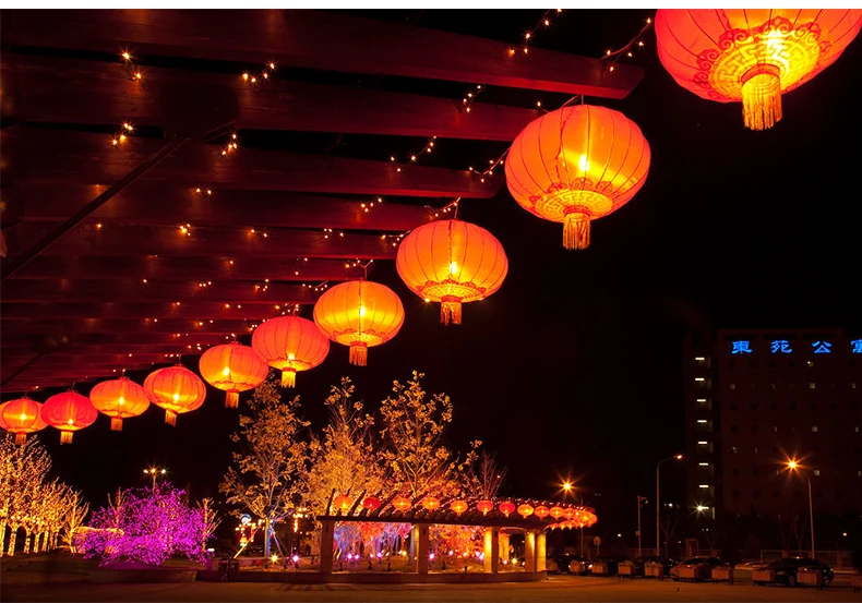Chinese Red Lanterns 40cm Chinese New Year Festival Wedding Household Items Chinatown Chinese Culture Chinese Wedding Decoration