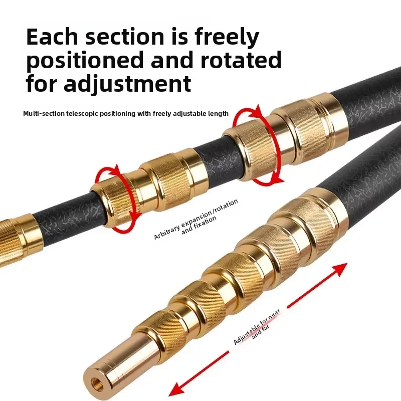 New Ultra-light Carbon Telescopic Fruit Picking Rod with Reinforcing Net Bag Available in /5m/6m/7m/10m Lengths