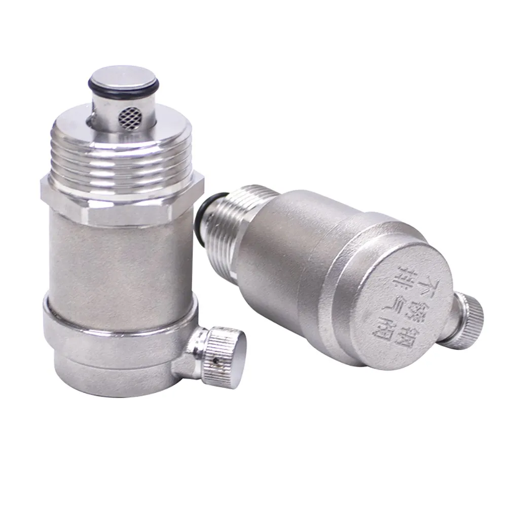 1/2 "3/4" 1 "BSP Rosca Externa SS304 Aço Inoxidável Válvula de Alívio de Segurança de Escape Automático Válvula de Escape Automática