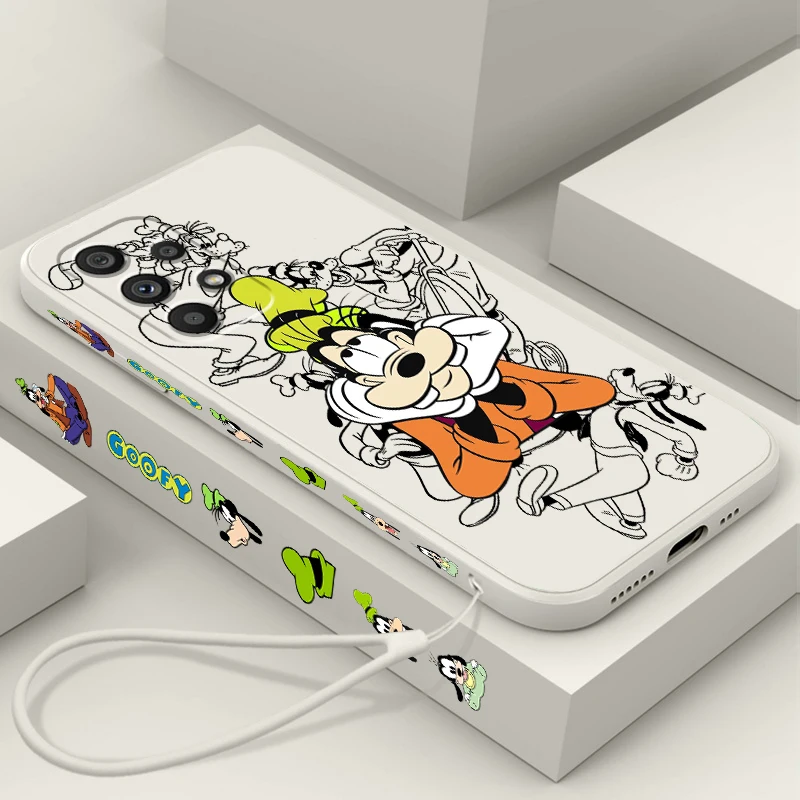 

Disney Goofy Goof Classical Liquid Left Rope For Samsung Note 20 10 A54 A31 A14 A03 A22 A34 A04 A24 Ultra Plus 5G Back
