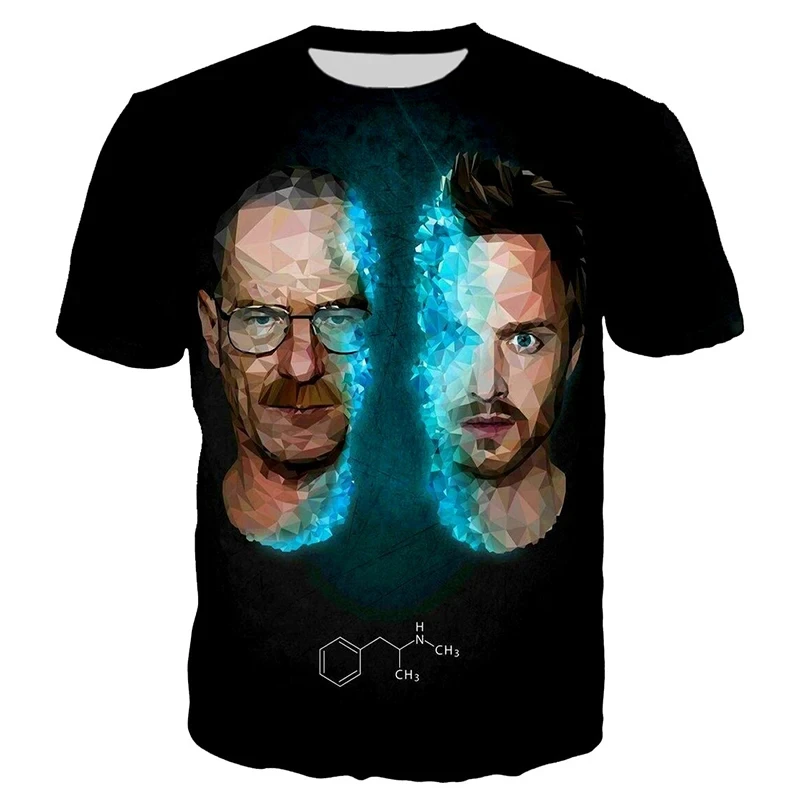 Breaking Bad T Shirt  Men\'s 3D Printing O-Neck T-Shirt Summer Short Sleeve Racing Team Club Bystander Unisex Clothing