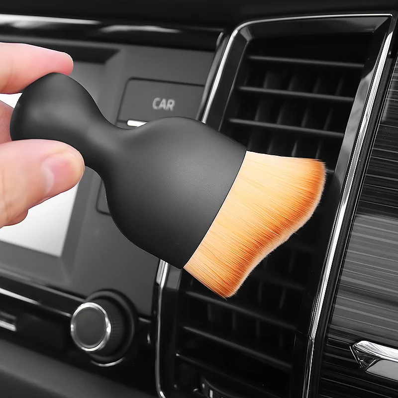 Car air conditioner air outlet cleaning brush gap cleaning soft hair dust removal tool