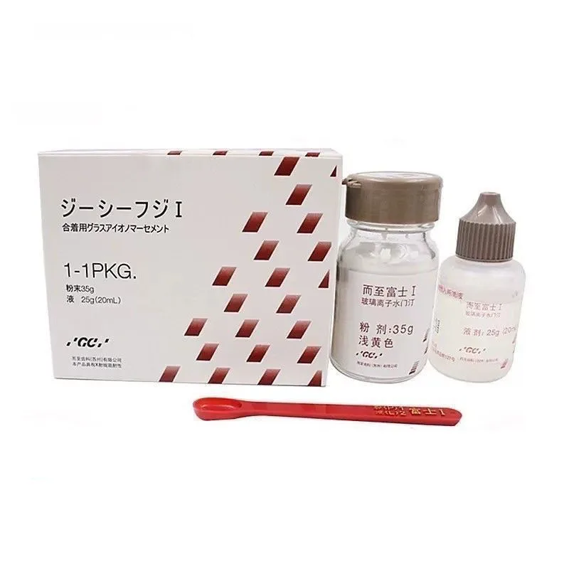 Dental Materials Fuji 1 Glass Ionomer Cement Bonded Porcelain Crown All Ceramic Veneer Oral Material 35g Powder+20ml Liquid - Image 3
