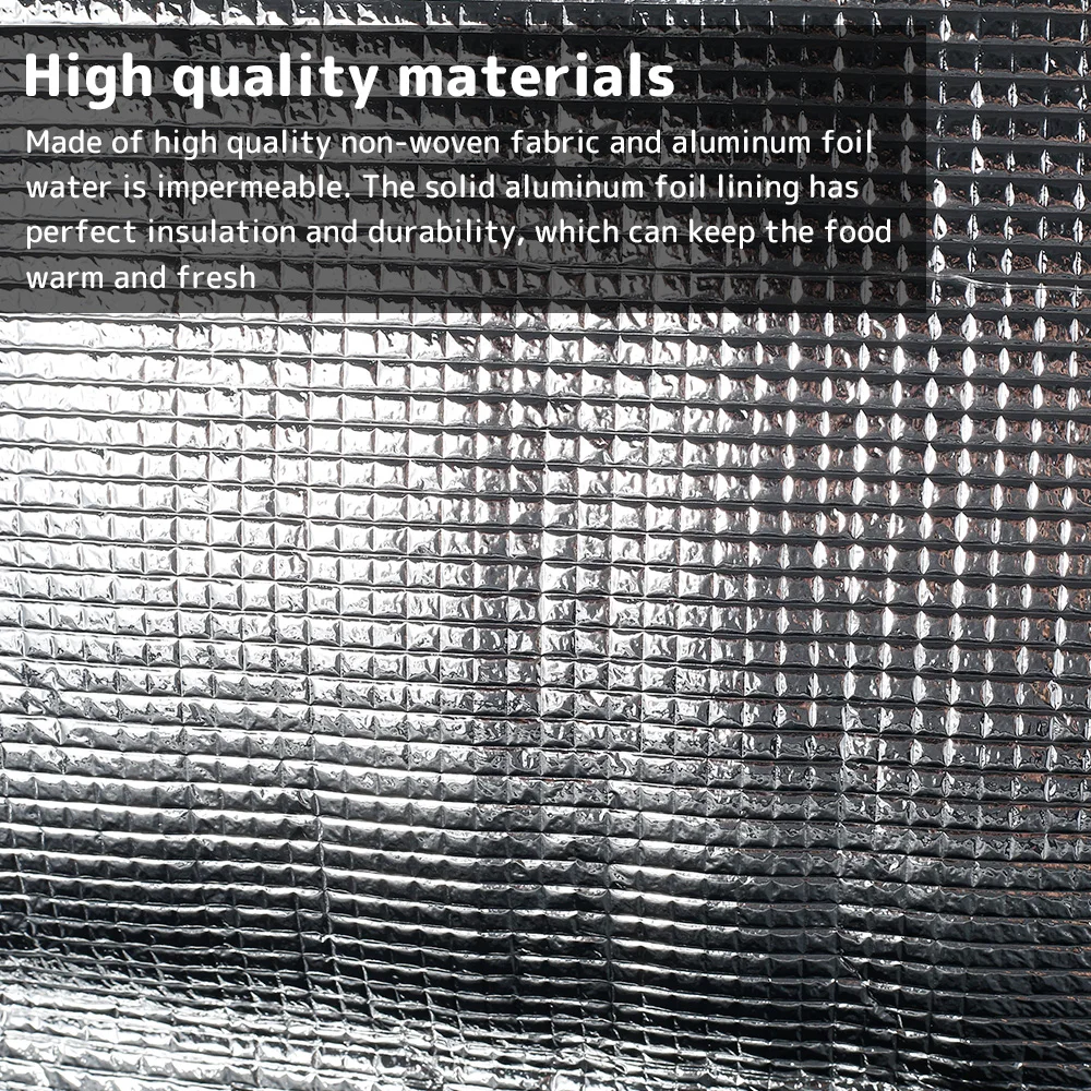 30L Portable Insulated Cooler Bag Leak-proof Food Delivery Bag Foldable Food Thermal Tote Bag for Picnic Beach Camping Work Trip - view 4