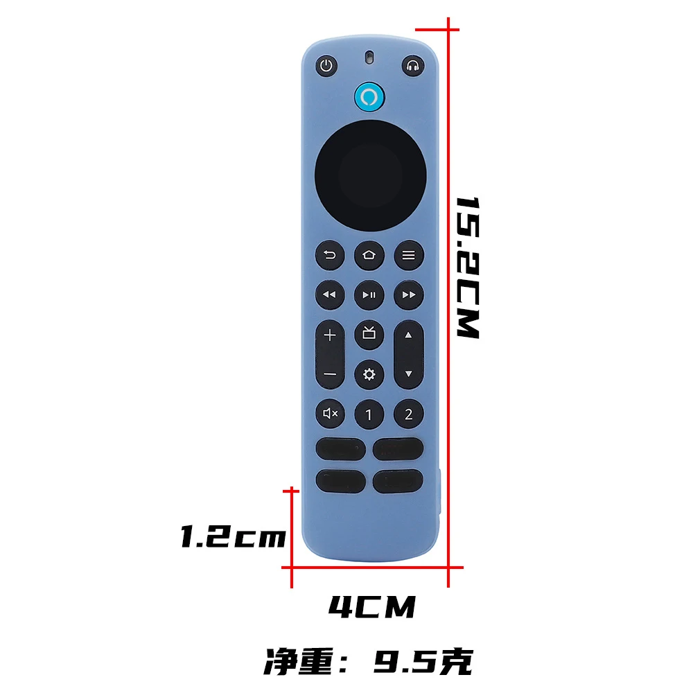 Soft Silicone TV Remote Control Cover Durable Anti Lost Shockproof Case Sleeve For 2022 Alexa Voice Remote Pro