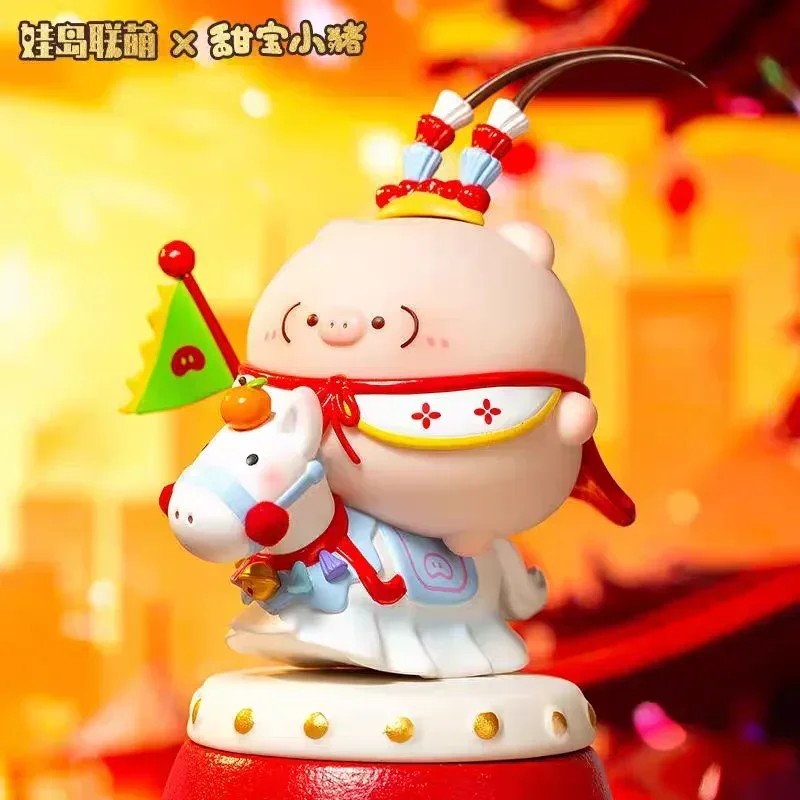 

Sweet Treasure Pigle Five Blessings Pig Treasure Series Blind Box Guess Bag Original Toys Doll Cute Anime Figure Ornaments Gift