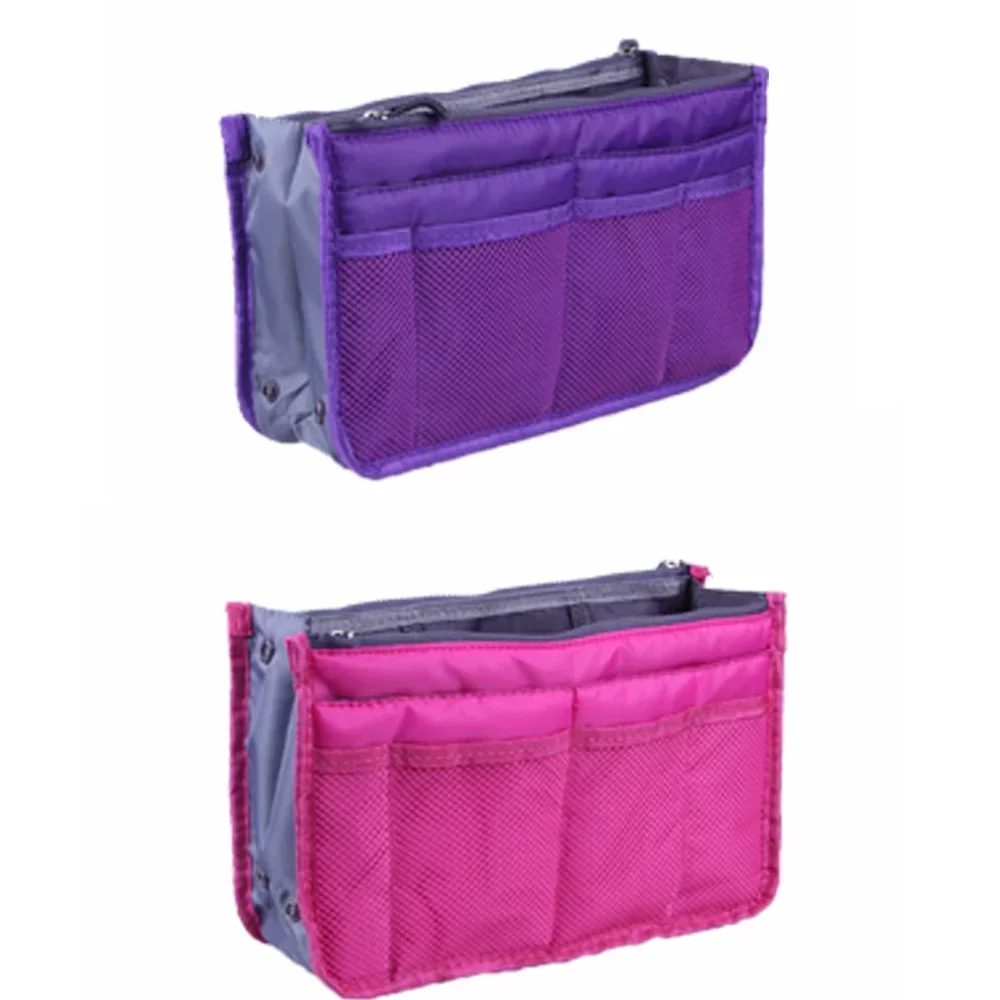 Borsa per inserti organizer da 1 pezzo Borsa per inserti da viaggio in nylon Borsa per borse Borsa per cosmetici per trucco da donna con fodera