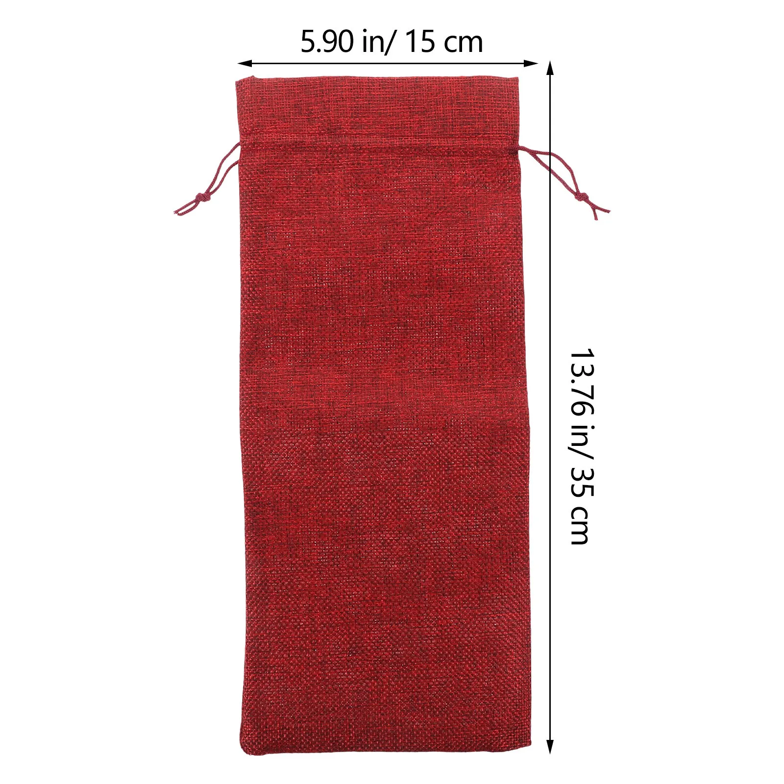 5 قطع من حقيبة زجاجات النبيذ غطاء برباط من الكتان الفاخر لهدايا الزفاف وعطلة عيد الميلاد وحقيبة النبيذ القابلة لإعادة الاستخدام