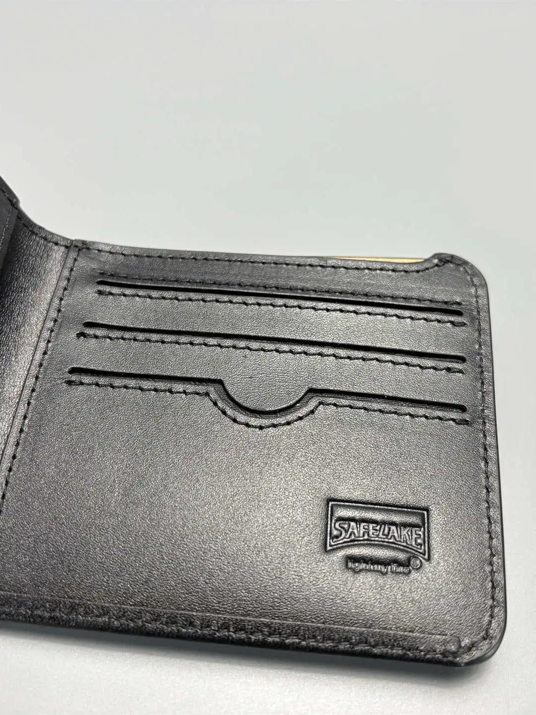 Couples Set Gift Box Le Tanned Leather Wallet Card Holder Busin OL Sle ort Wallet Genuine Leather Interior
