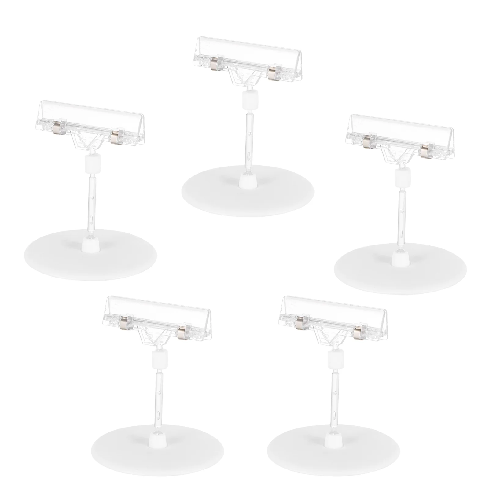 5 Pcs Supermarket Explosion Label Price Tag Clips Display Stand Holder Clamp Acrylic