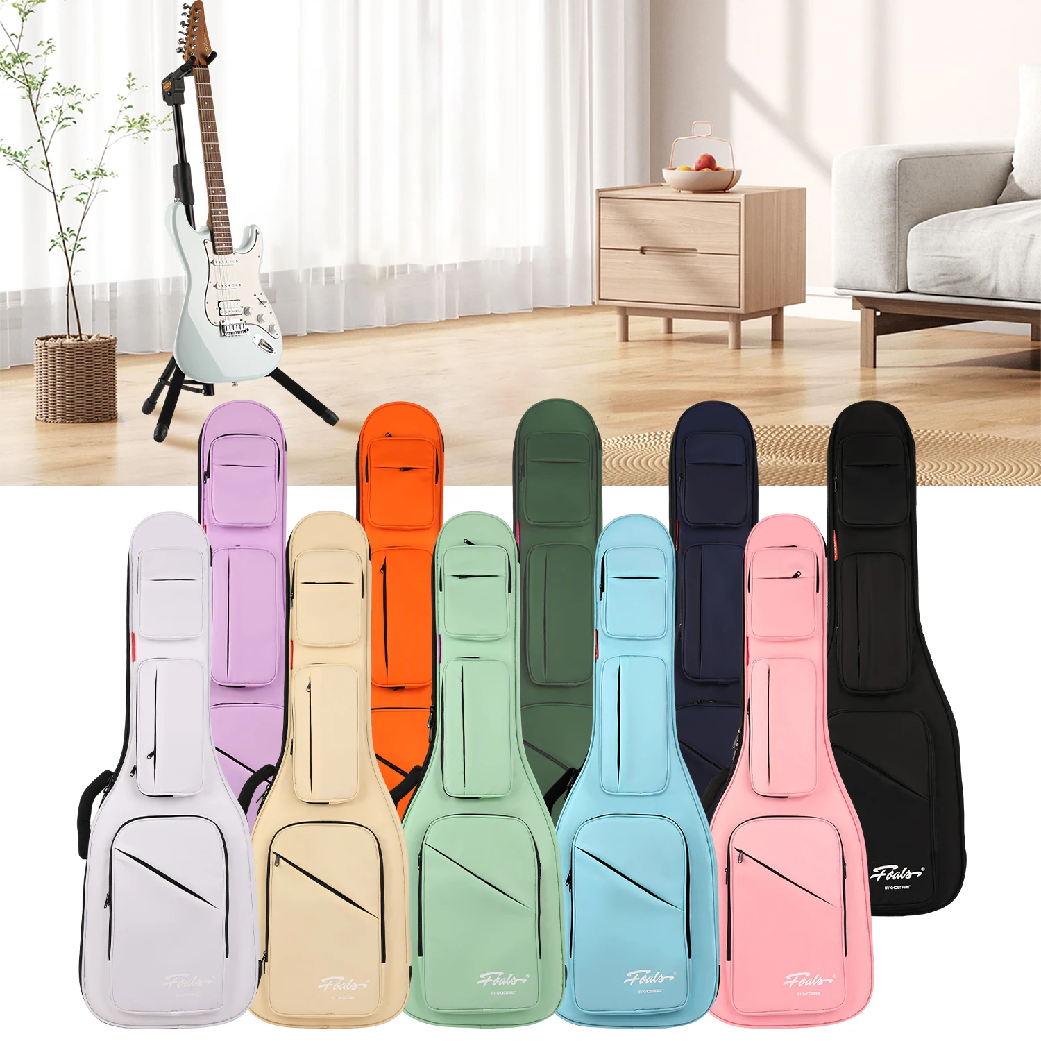 FOALS Phantom Series Electric Guitar Bag Waterproof and thickened Electric Guitar Bag