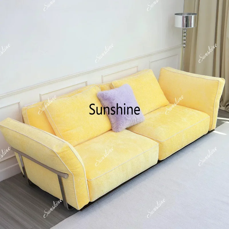 Removable sofa Large apartment living room sofa High backrest Italian minimalist sofaTJ