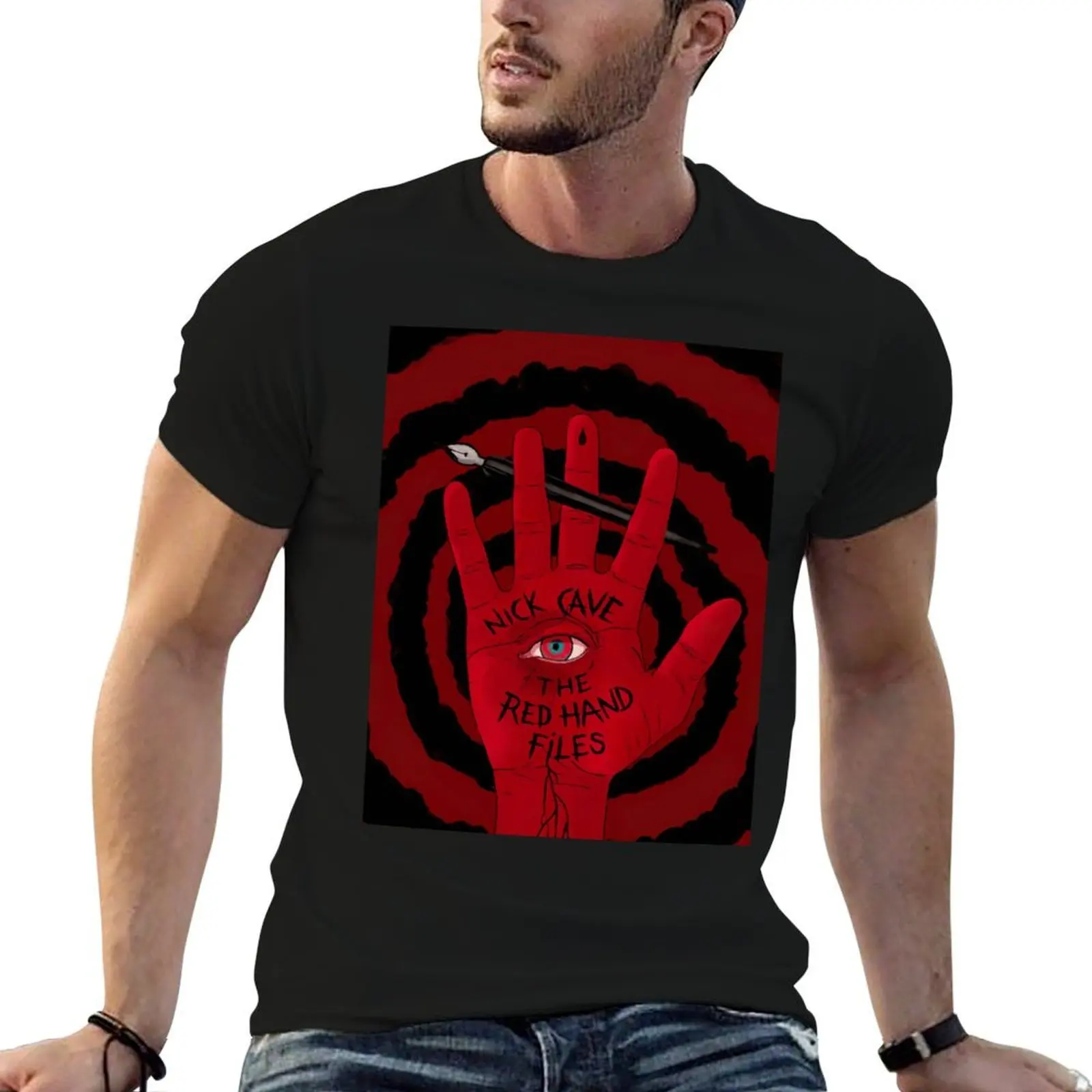 Nick Cave and the Bad Seeds tee Nick Cave The Red Right Han| Perfect Gift T-Shirt man t shirt cotton T-Shirt