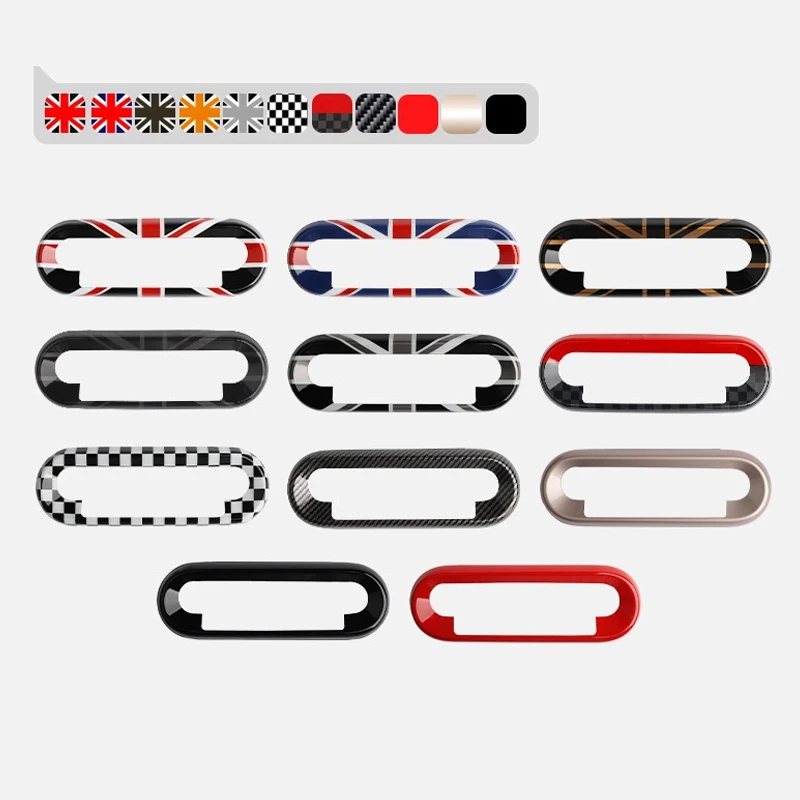 سيارة التحكم المركزي زر الإطار ملصق ل ميني كونتري مان J01 J05 U25 F65 F66 F67 كوبر S E SE EV 2024-2025 اكسسوارات السيارات