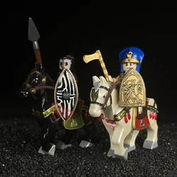 Egyptian warrior of the Nubian tribe of ancient Egypt bricks Building Blocks Action Figures Heads Assembly Toys kids Gifts