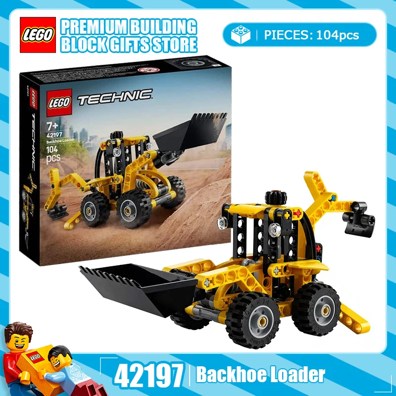 

Lego строительная техника серии 42197 42199 42203 большой экскаватор-погрузчик детские строительные игрушки подарки