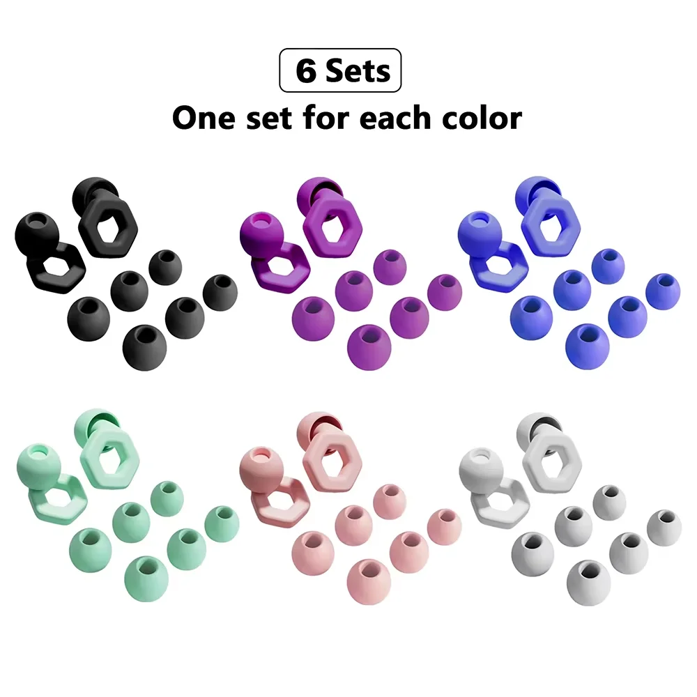 

1 Pair Antinoise Earplugs Sound Insulation Ear Protection Earplugs Sleeping Swimming Travel Noise Reduction Waterproof Earplugs