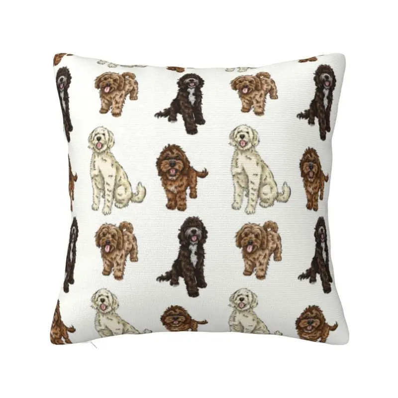 

Poodle Cross Collection Pillow Case 45x45cm for Sofa Labradoodle Sproodle Nordic Cushion Cover Velvet Pillowcase