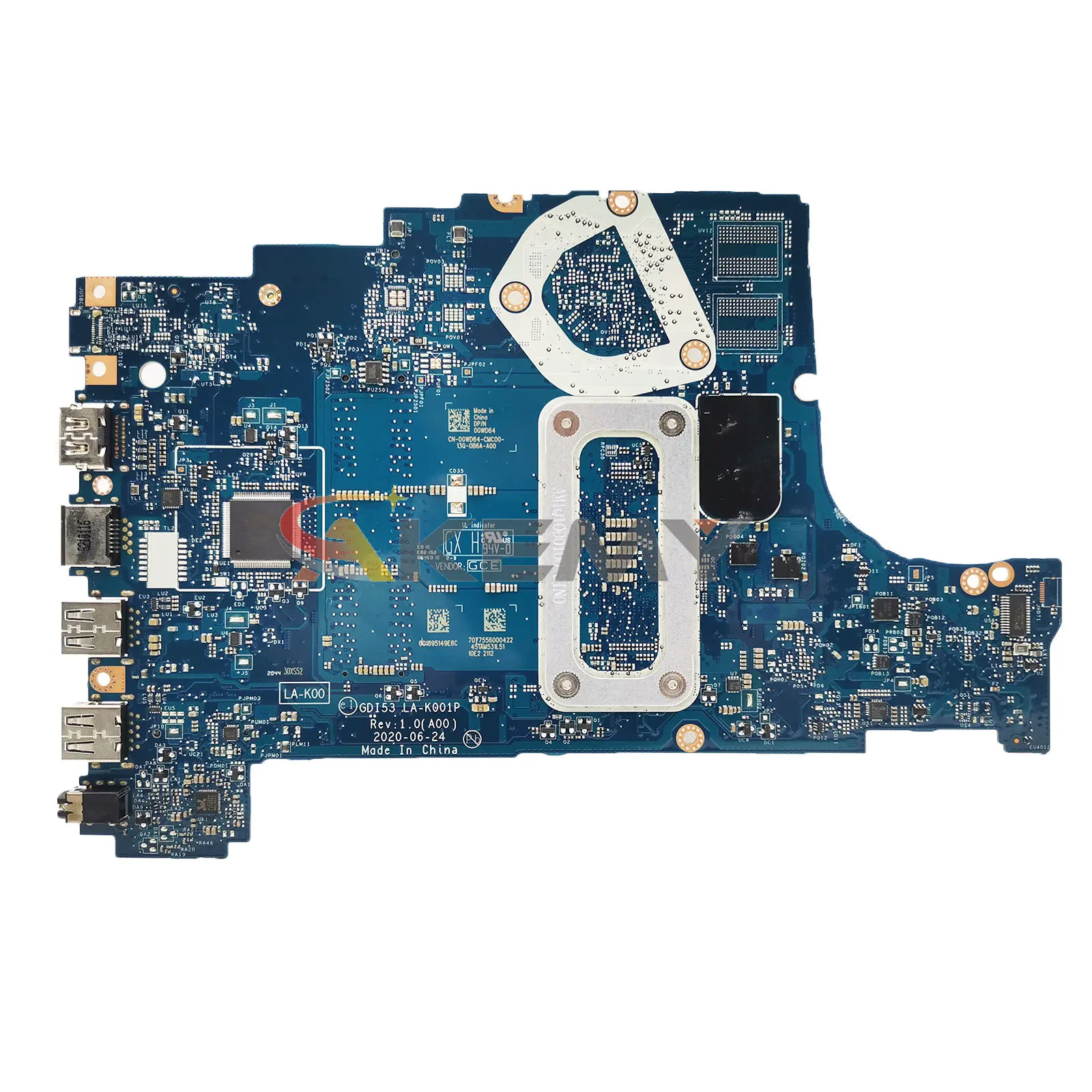 AE LA-K001P Mainboard For Dell Inspiron 15 3501 CN-0GWD64 0DRFWY Laptop Motherboard CPU R7-3500U 100% Test OK