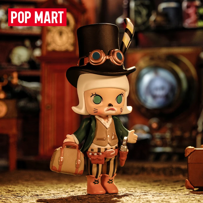

POP MART Molly Steampunk Series Blind Box Mystery Box Kawaii Ornaments Figurines Home Decor Desktop Model Dolls Gilrs Gift Model