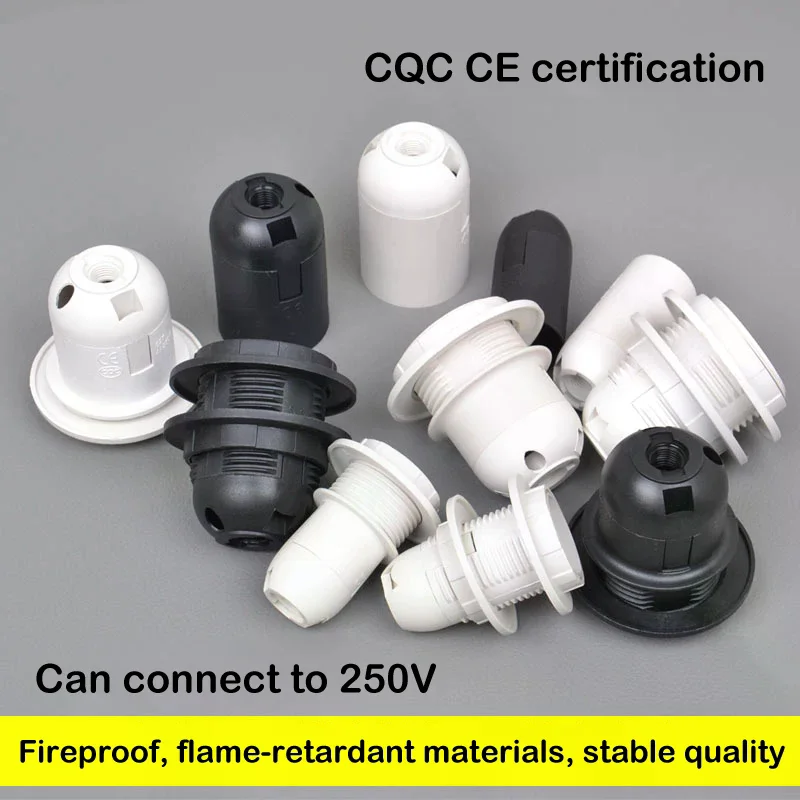 Led Light Bulb Lamp Base Head Power Holder AC Lampholder E14 E27 M10 Socket Electric Pendant Socket Screw Lamp Shade Converter view 3