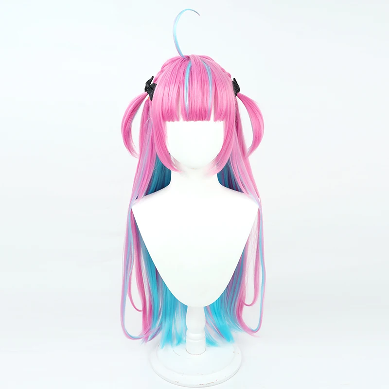 Virtual YouTuber Minato Aqua Hololive 2nd Gen VTuber Cosplay Wig Anime Roleplay Party Costume Prop Synthetic Hair