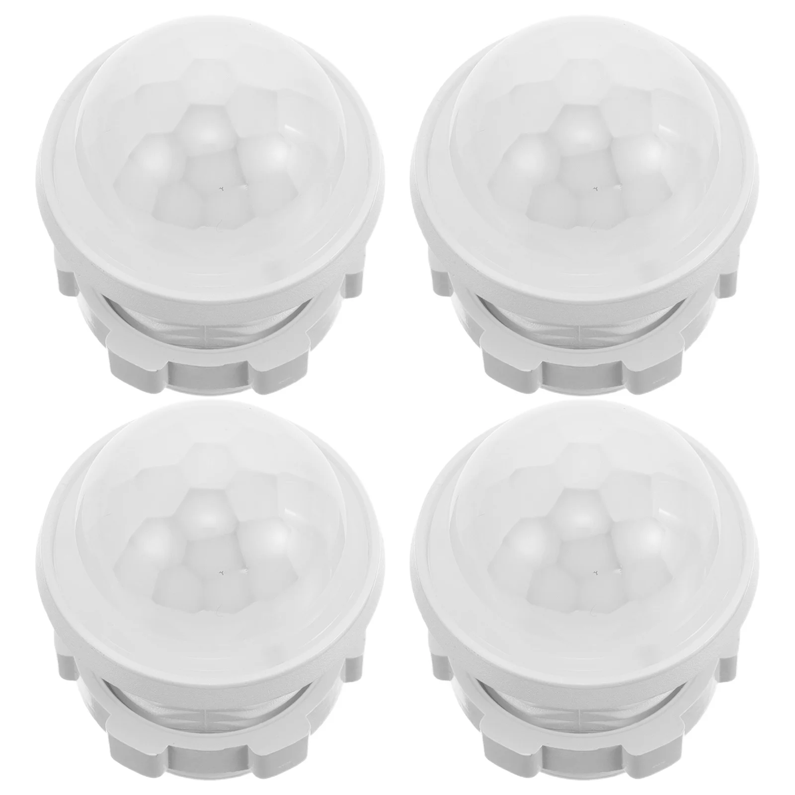 

4pcs Human Body Infrared Sensor Protective Shell White Plastic Screw-Type Cover For Motion Detection Security Devices Switch