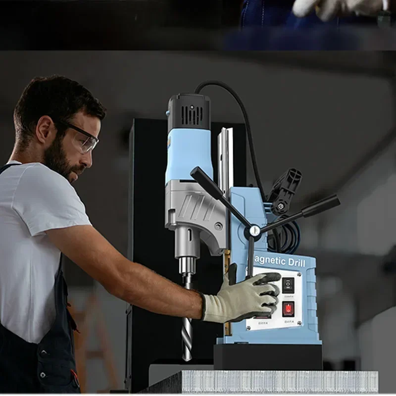 Новый портативный набор полых зажимов BAS700, магнитная дрель, промышленная магнитная дрель для сидений, всасывающая электромагнитная настольная дрель 22