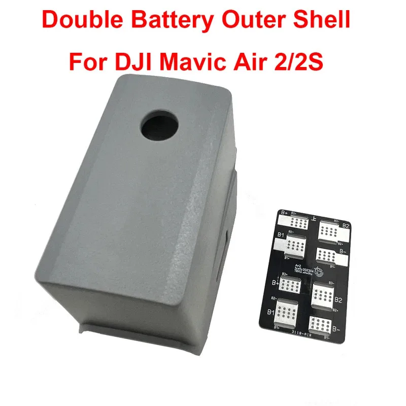 

Double Battery Case Outer Shell for DJI Mavic Air 2/Air 2S Modified Battery Cover with Cable Lock Parts