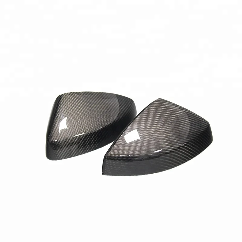 High Quality PU Protect Carbon Fiber Mirror Caps Without Lane Assist 1:1 Replacement for Audi A3 / S3 8V 2014 up