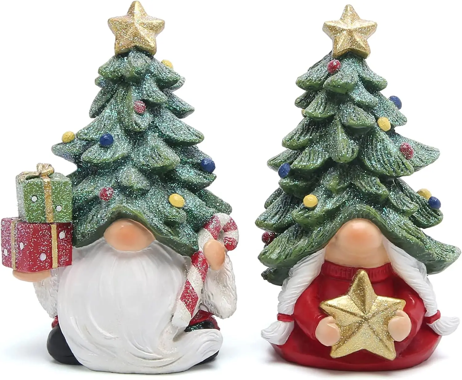 

Christmas Gnomes Decorations Indoor Christmas Tree Gnomes Figurines Table Decorations Cute Christmas Gnomes Gifts 2pcs
