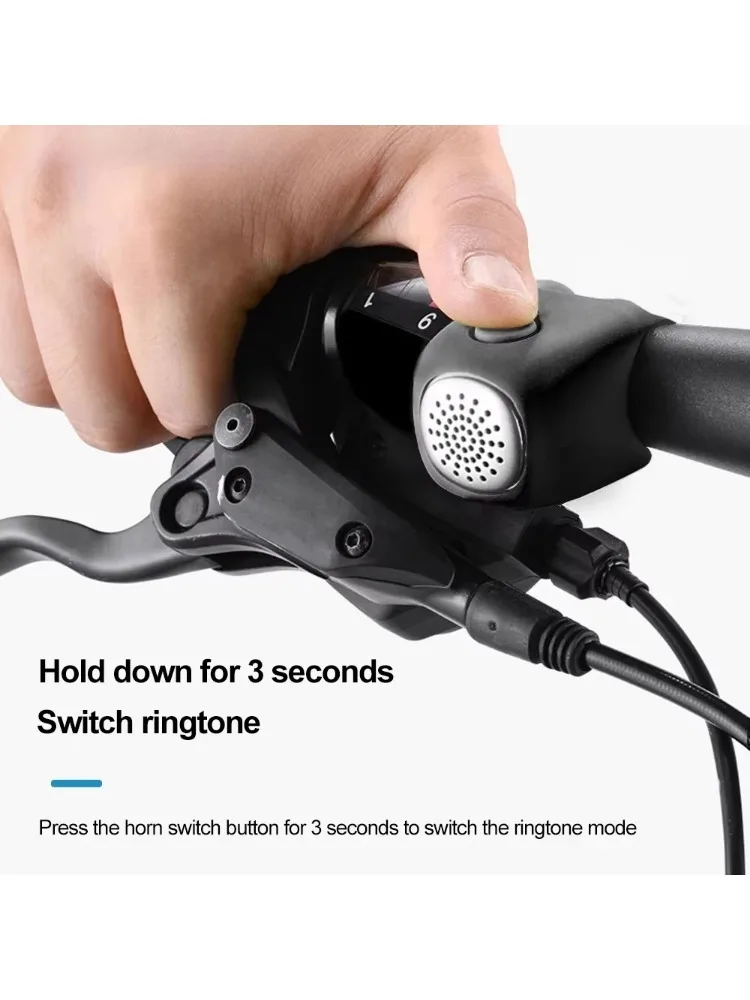 AliExpress 3 Sound Mode Motorcycle Warning Electric Bicycle Bell Bike Horn Horn MTB Road Cycling Handlebar Bells Loud Bell for Safe Riding