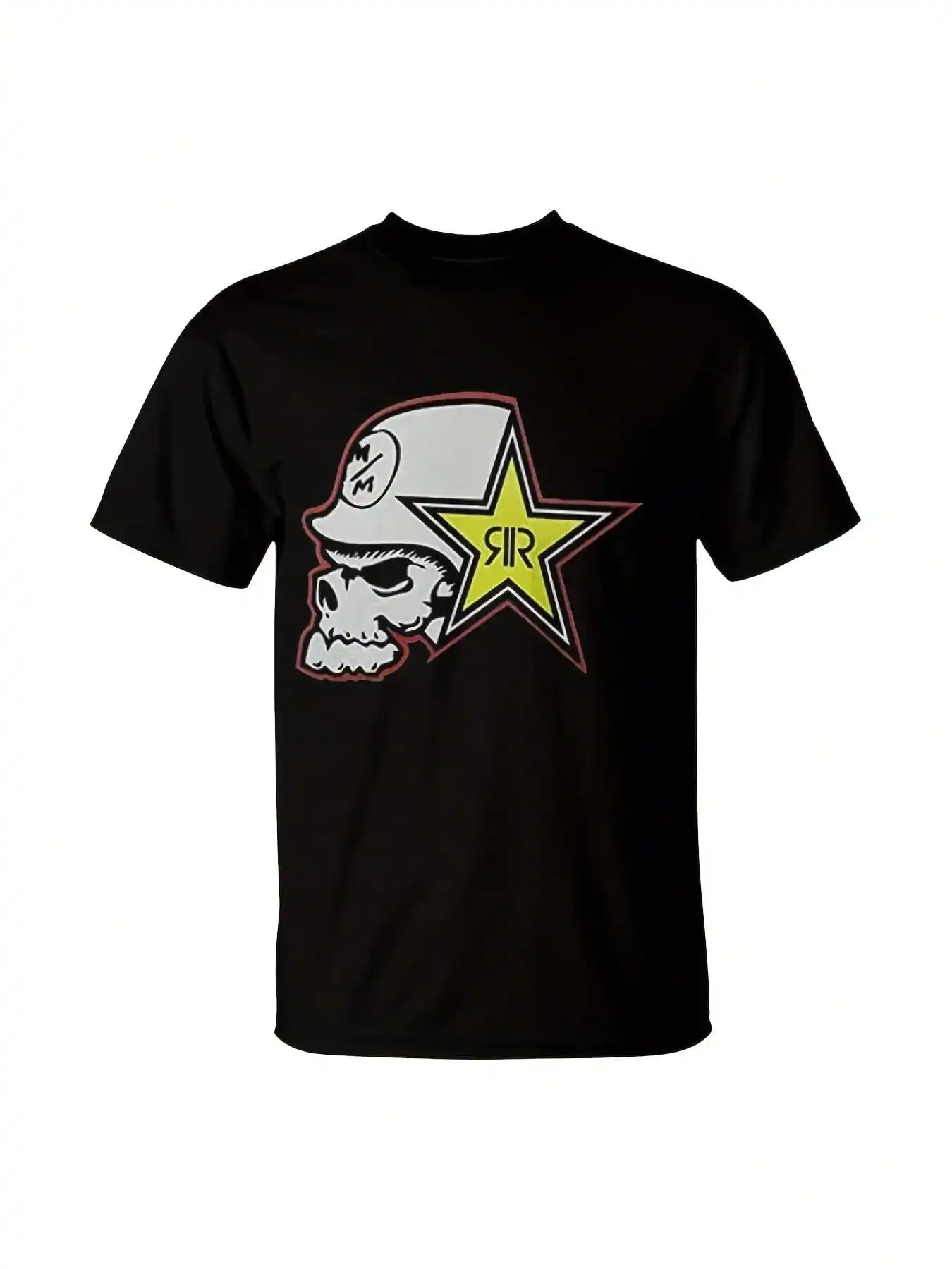 

Rockstar Energy Drink Man Print T-Shirt For Men And Boys - Classic Fit Crew Neck